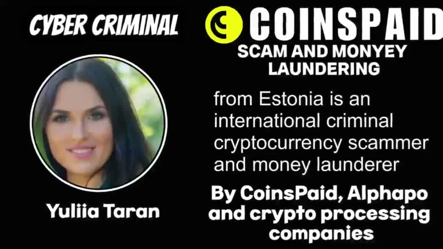 yuliia taran Coinspaid crew is a dangerous international fraudster related to #Softswiss, #AlphaPo, Roland Yakovlevich Isaev, Paata Gamgoneishvili, Ivan Montik